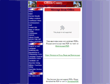 Tablet Screenshot of gibsonelections.com